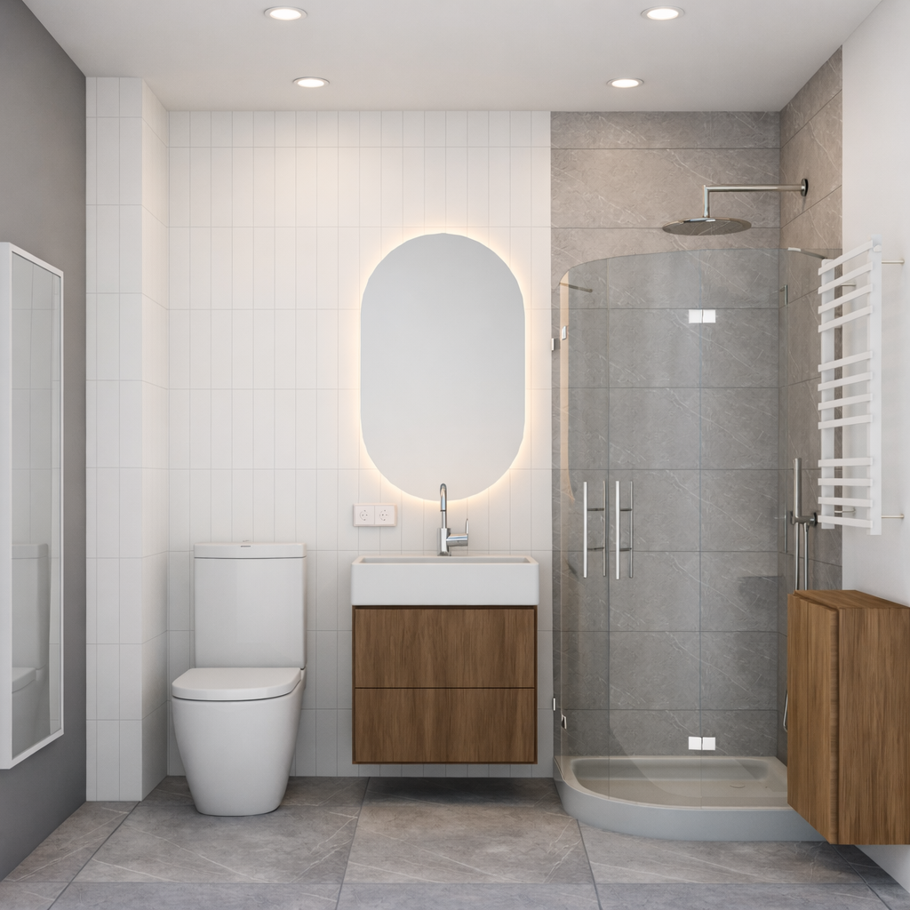 Vonios kambario renovacija vonios kambario vizualizacijos – 2 vaizdas