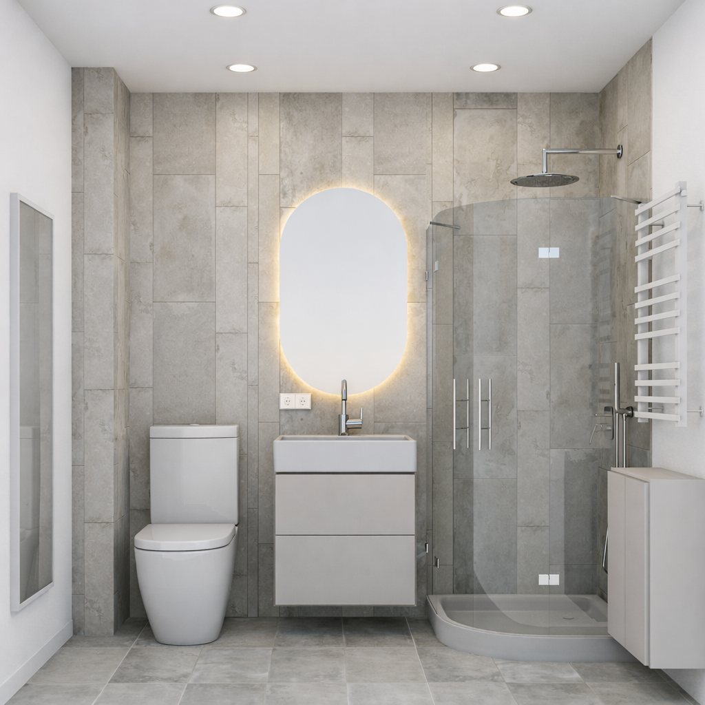 Vonios kambario renovacija vonios kambario vizualizacijos – 4 vaizdas